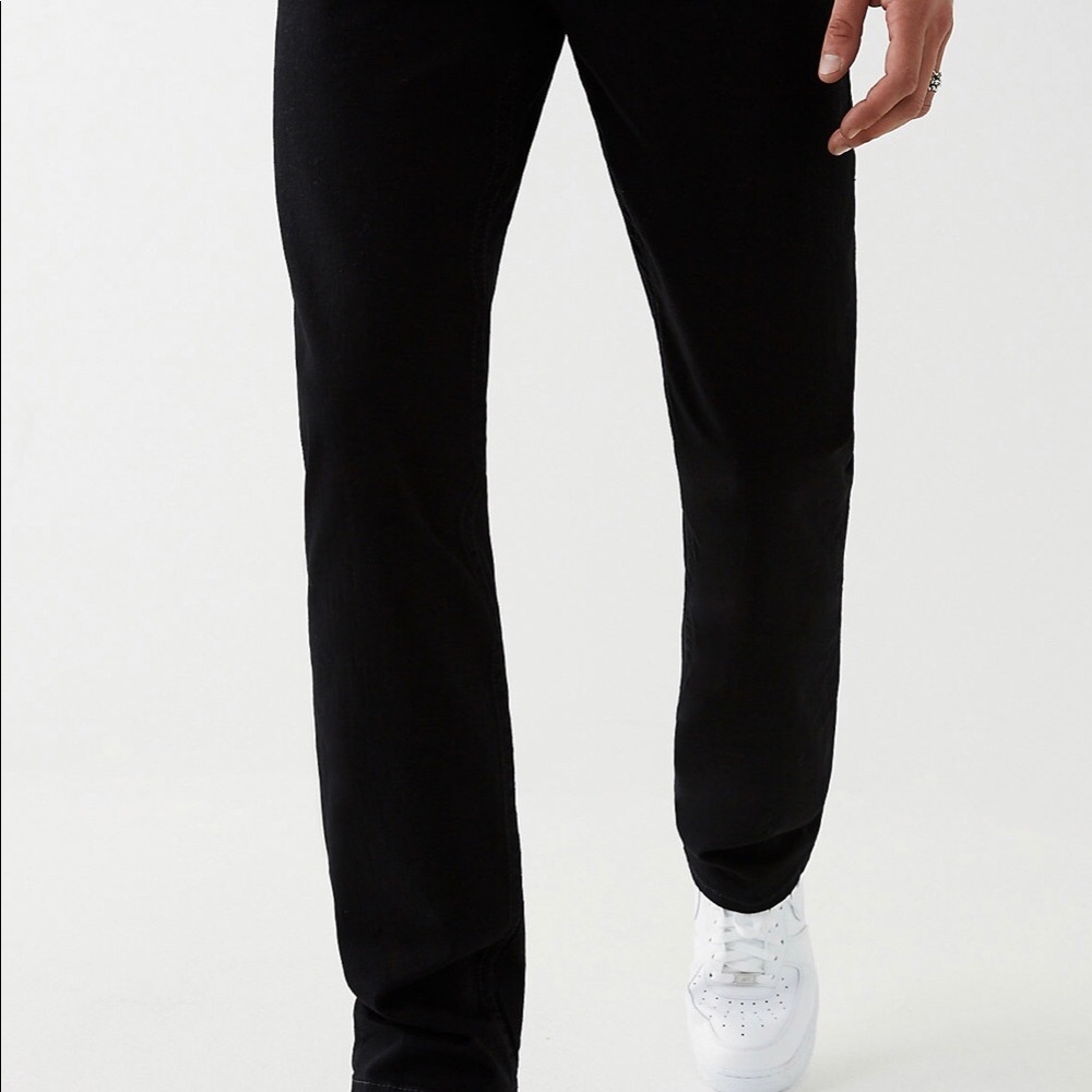 NEW True Religion Men Jeans - Black Ricky’s Relaxed Straight 30